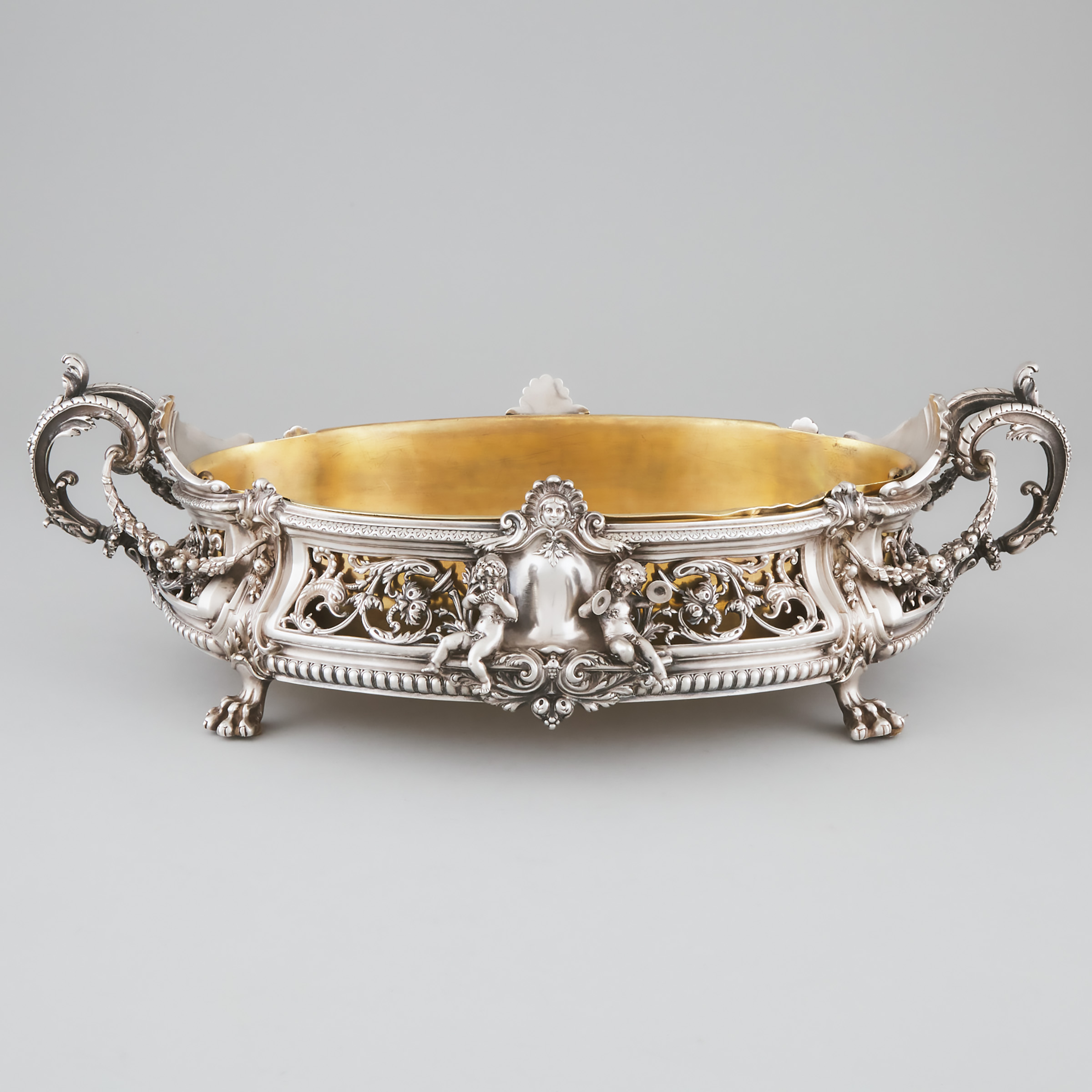 Appraisal: French Silver Centrepiece Claude Doutre Roussel Paris c with gilt