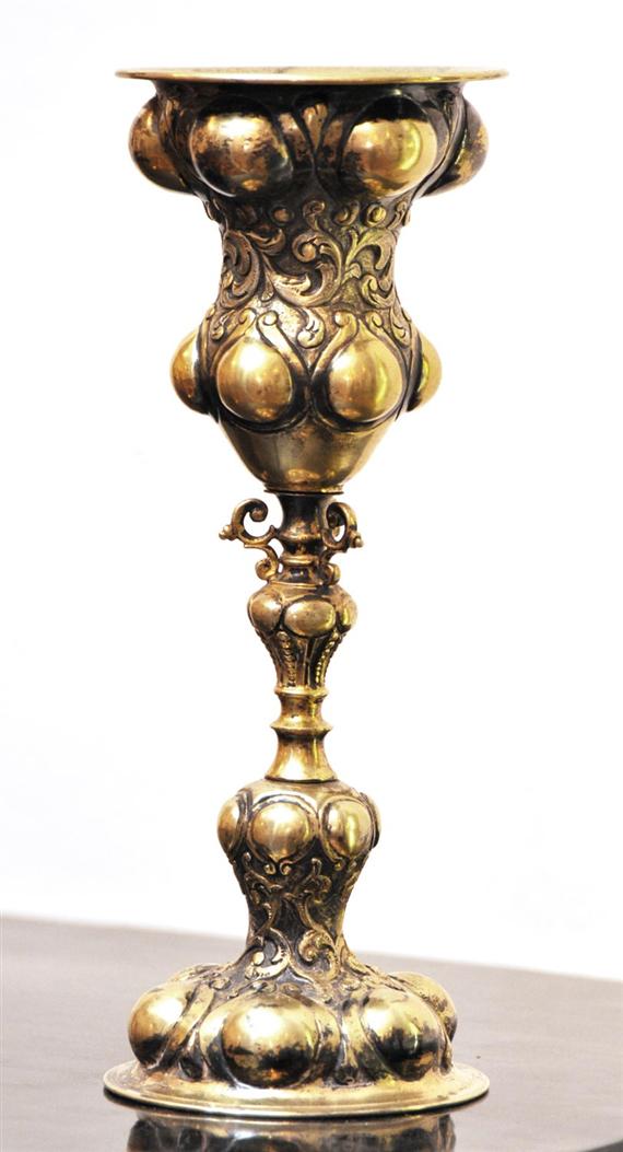 Appraisal: CUP probably Augsburg th century Chased and gilt silver H