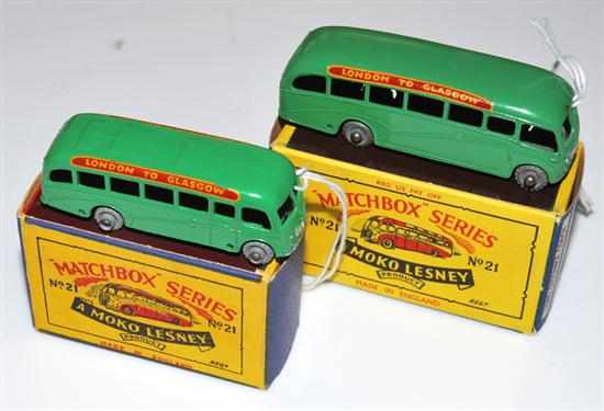 Appraisal: MATCHBOX - SERIES A BEDFORD COACH GREEN 'LONDON TO GLASGOW'