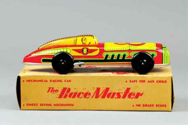 Appraisal: LUPOR BOXED RACE MASTER Lithographed tin bright graphics driver image