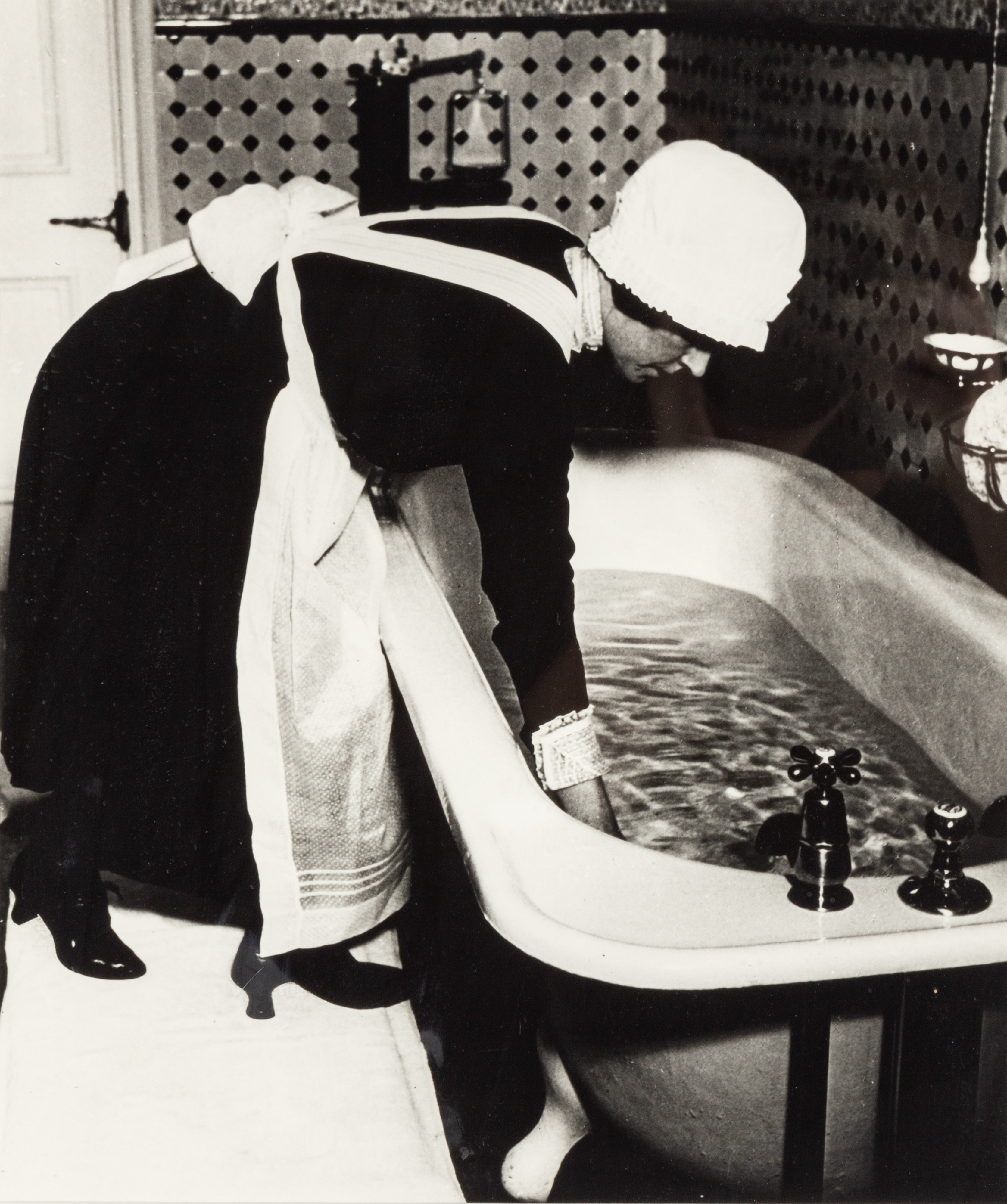 Appraisal: BILL BRANDT BRITISH - MAID DRAWING A BATH LONDON Gelatin