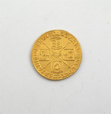 Appraisal: George I Gold Half-Guinea second older laureate head right rev