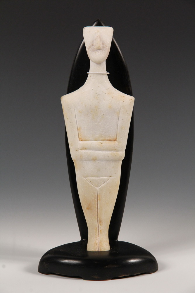 Appraisal: CYCLADIC FIGURE - Figurine of a Man from Syros Cyclades