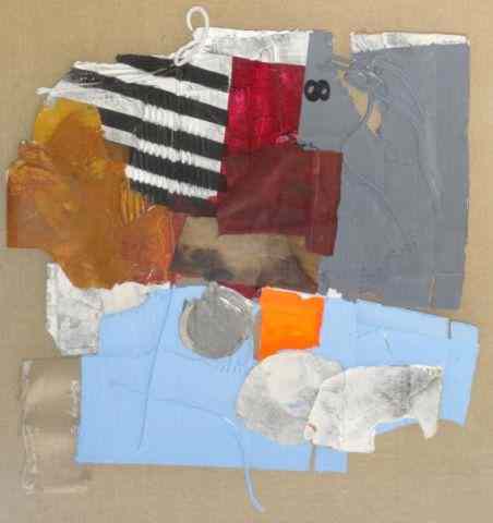 Appraisal: WIMBERLEY Frank ''Section Twenty-Seven '' MixedMedia Collage in Lucite Frame