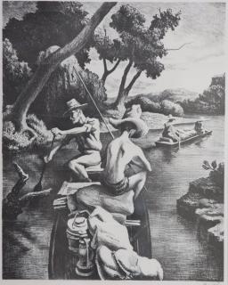 Appraisal: LOT WITHDRAWN FROM SALE Thomas Hart Benton American - Down