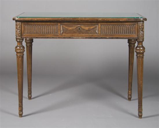 Appraisal: A Louis XVI Style Bureau Plat Portois a Fix Wien