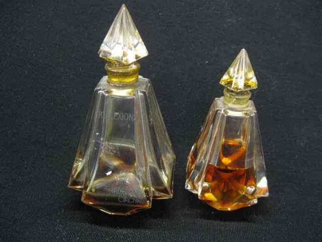 Appraisal: French Crystal Perfume Bottles Reflexions deco style