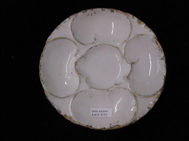 Appraisal: Haviland Limoges Porcelain Oyster Plate gold trim