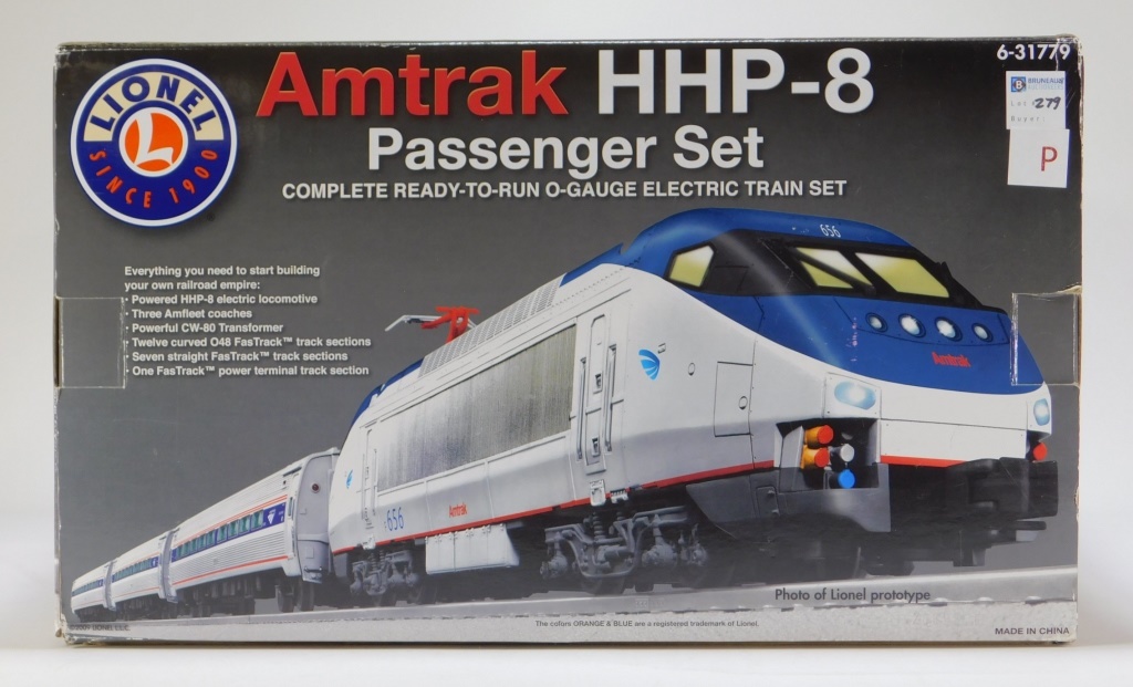 Appraisal: LIONEL AMTRAK HHP- PASSENGER O GAUGE TRAIN SET Item no