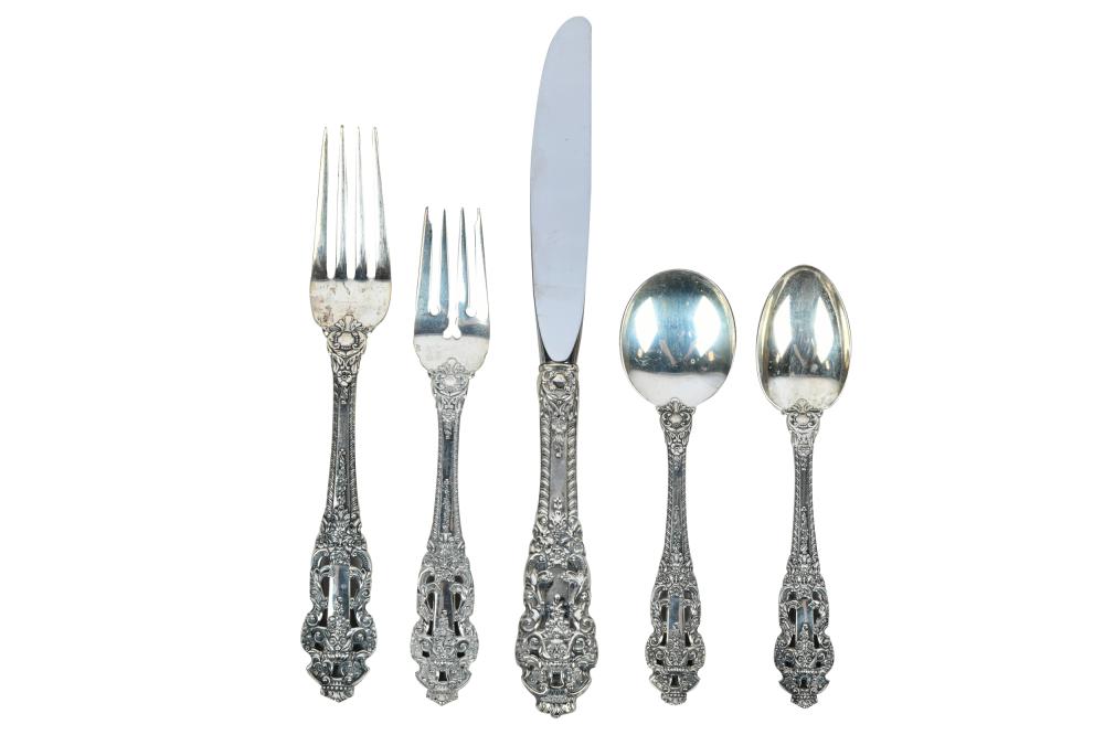 Appraisal: GORHAM STERLING FLATWARE SERVICE'Crown Baroque' pattern marked for Gorham and