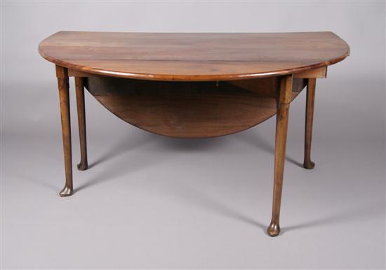 Appraisal: A Queen Anne Style Mahogany Drop-Leaf Table Height x width