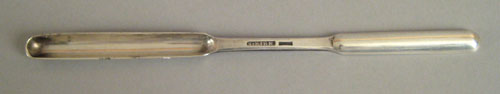 Appraisal: Baltimore silver marrow scoop mid th c bearing the touch