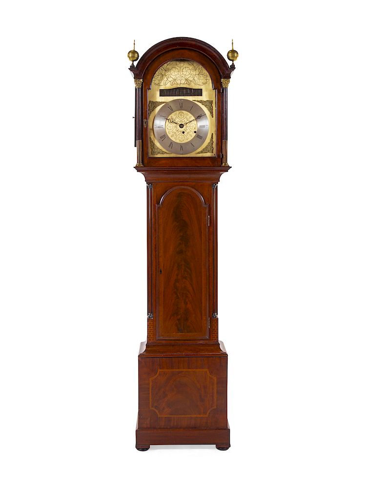 Appraisal: A George III Mahogany Tall Case Clock A George III