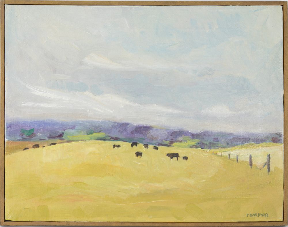 Appraisal: Pat Gardner - Oil on Canvas Nantucket Pastural Landscape with