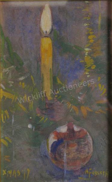 Appraisal: Wm J Forsyth IN - x Gouache signed lower right