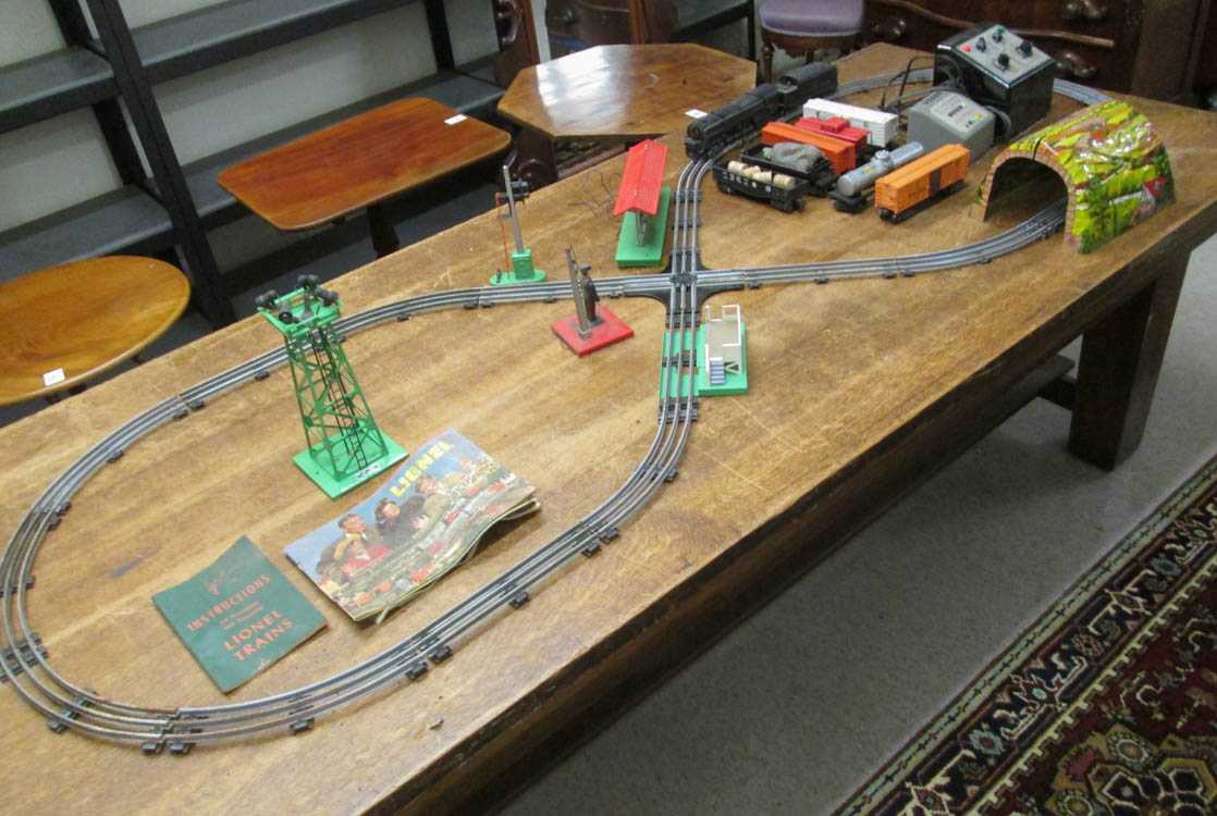 Appraisal: LIONEL TRAINS AND ACCESSORIES including No's R engine W whistle