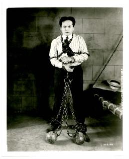 Appraisal: Houdini Harry Press Photo of Houdini in The Grim Game