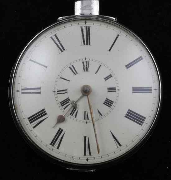 Appraisal: A Victorian silver keywind verge pocket watch by James Northwood