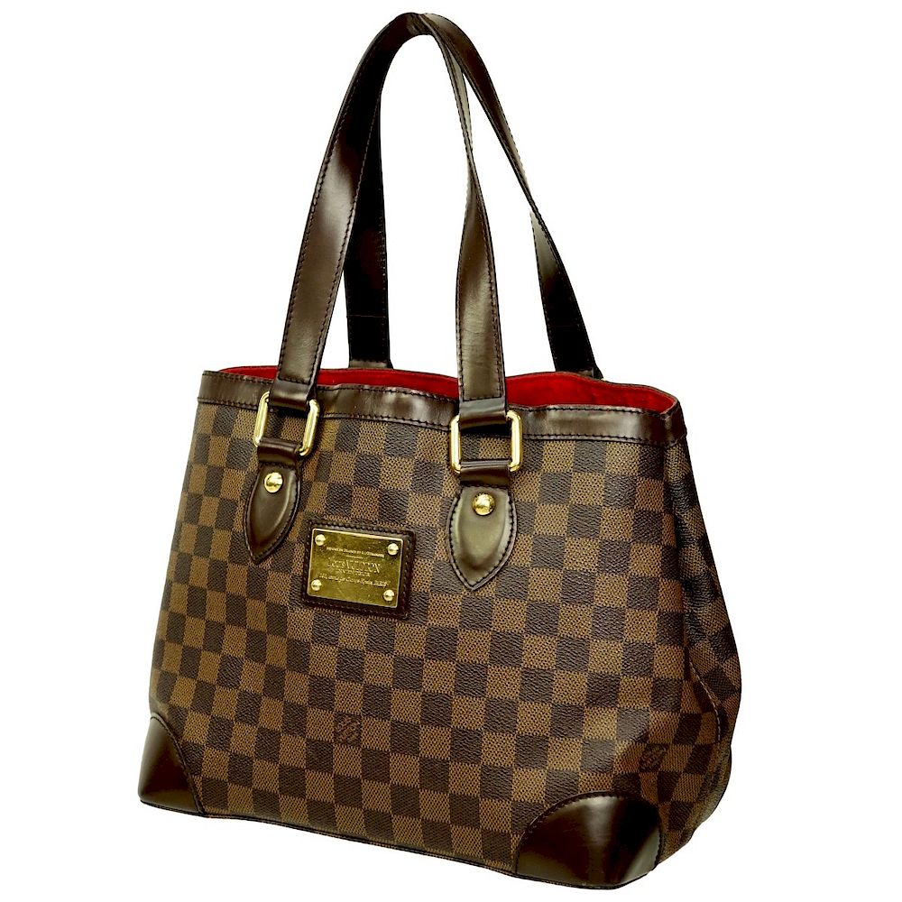 Appraisal: Louis Vuitton Brown Damier Ebene Hampstead PM Louis Vuitton Brown