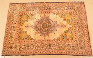 Appraisal: Center Medallion Oriental Area Rug Floral and foliate designs '