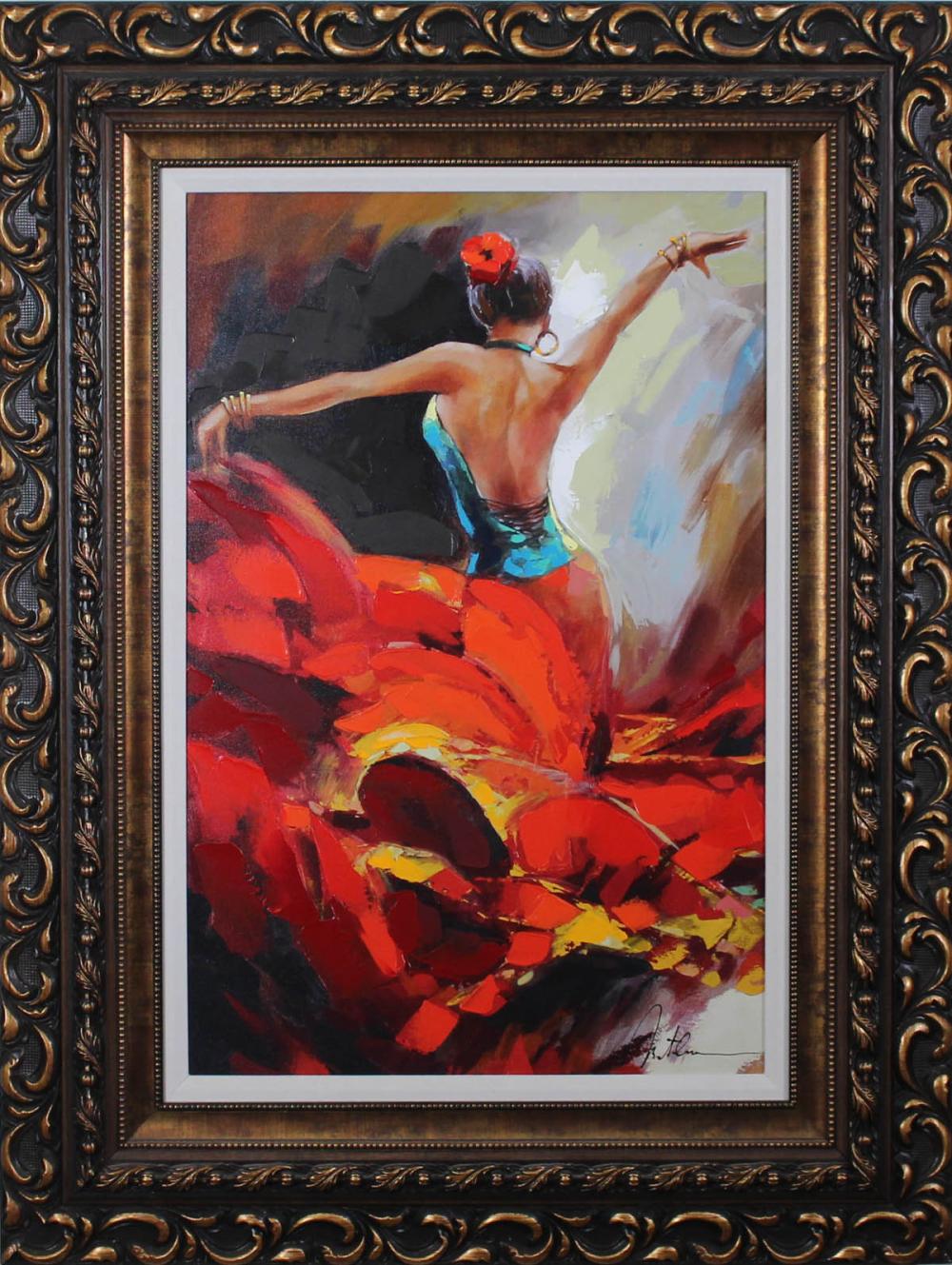 Appraisal: ANATOLY METLAN Ukraine b embellished giclee on canvas Crescendo a