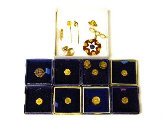 Appraisal: JEWELRY fifteen pieces NINE K YELLOW GOLD TELEPHONE COMPANY SERVICE