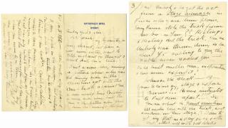 Appraisal: Houdini Harry Six Page Manuscript Letter Signed Houdini to His