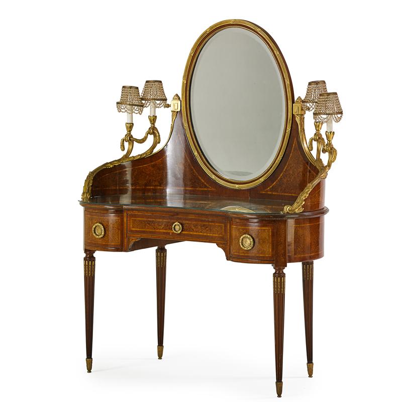 Appraisal: LOUIS XVI STYLE DRESSING TABLE Condition Report