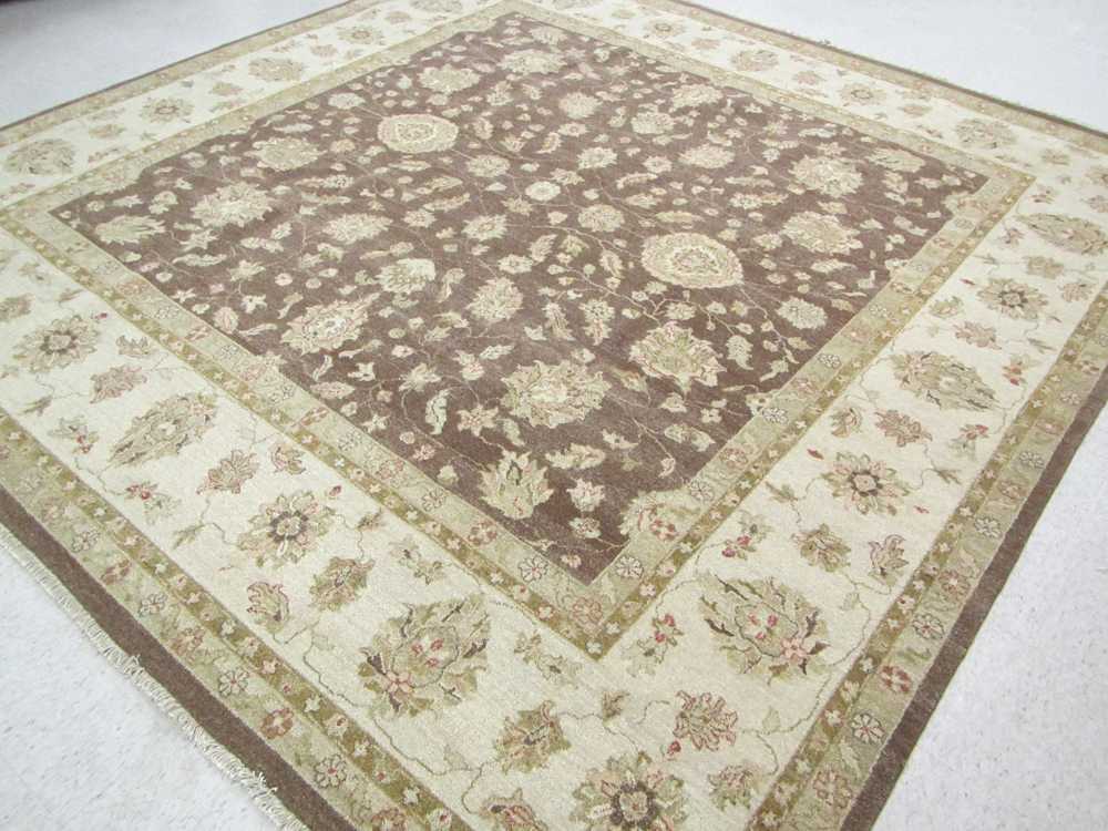 Appraisal: HAND KNOTTED ORIENTAL CARPET Indo-Persian Isfahan floral vine motif on