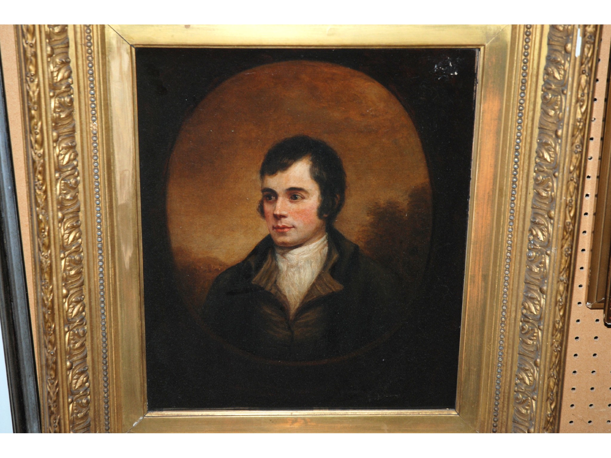 Appraisal: SCOTTISH SCHOOL th Century Portrait of Robert Burns oil on