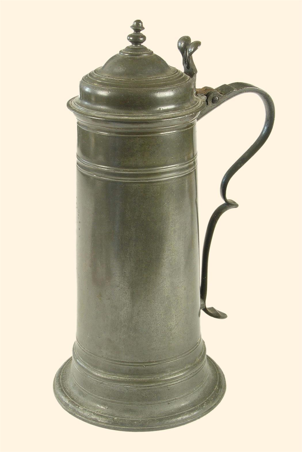 Appraisal: A late th century pewter Spire flagon