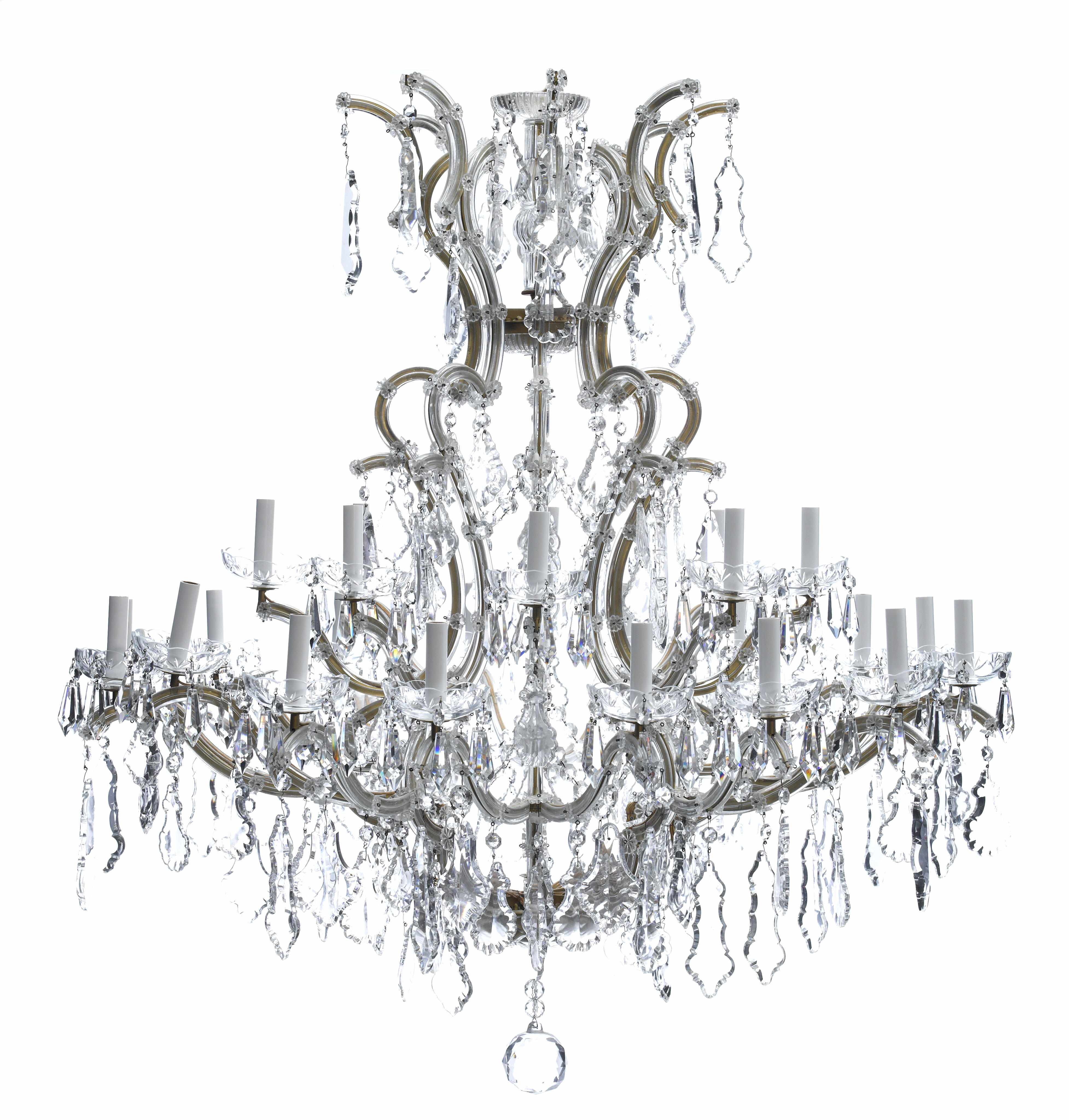 Appraisal: A Louis XV style twenty-five light chandelier th centuryheight in