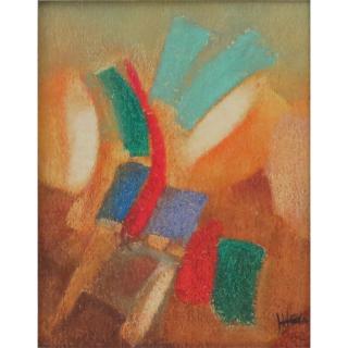 Appraisal: Attributed to Johannes Itten Swiss - Colored pastel on card