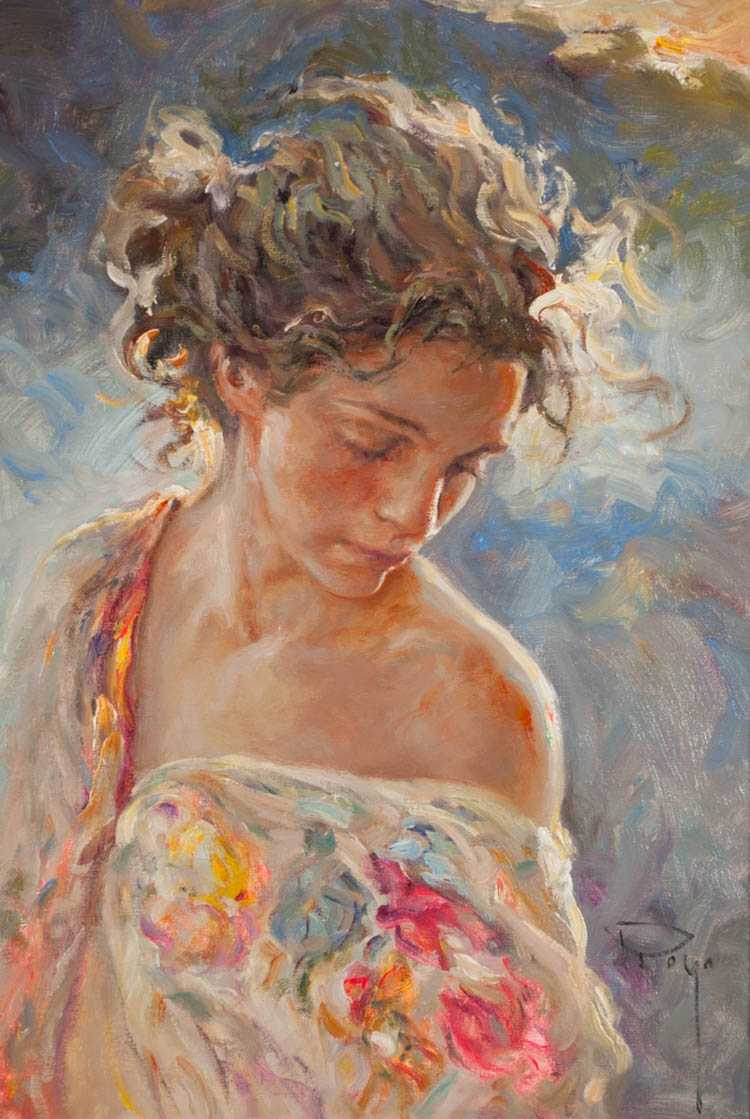 Appraisal: JOSE ROYO ORIGINAL OIL ON CANVAS Valencia Spain b Brisa