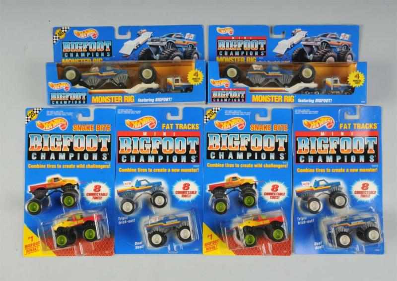 Appraisal: Lot of Mattel Hot Wheels Big Foot Vehicles Description Includes