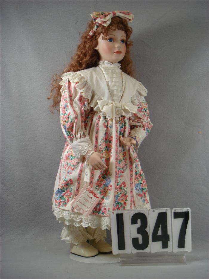 Appraisal: Heritage porcelain Amber doll by Laura Cobabe tall overall good