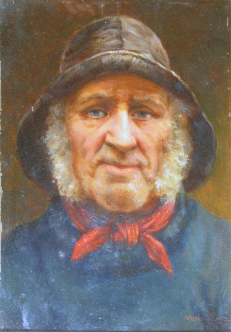 Appraisal: DAVID W HADDON BRITISH FL - THE SKIPPER Signed oil