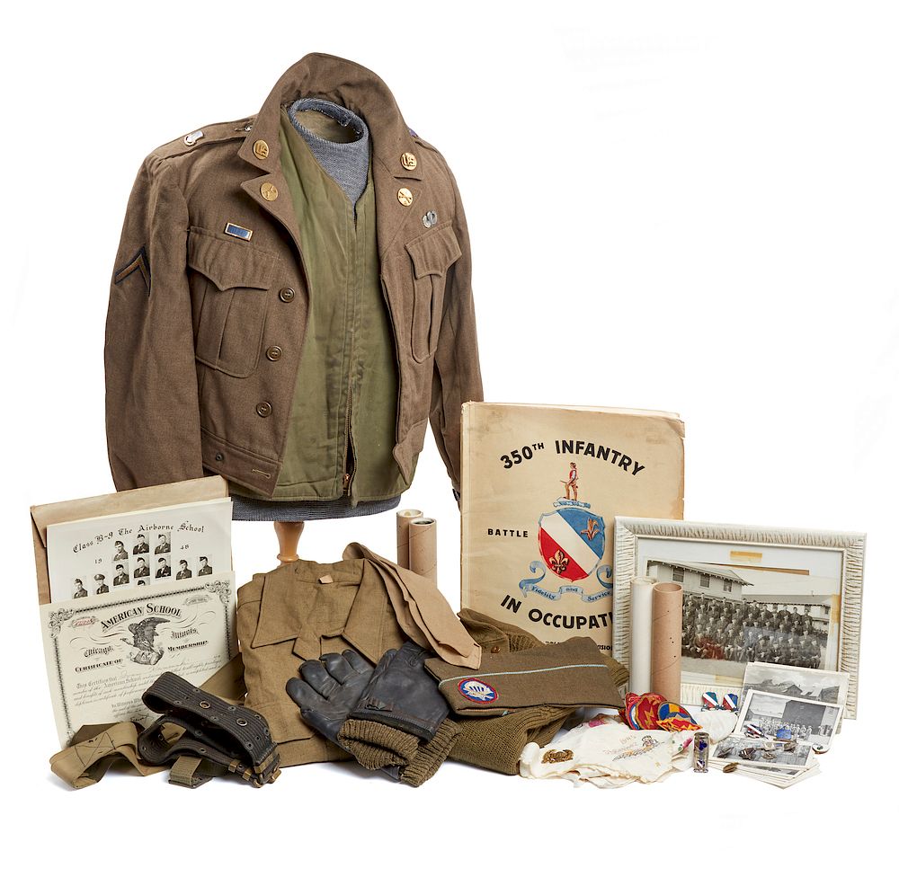 Appraisal: U S Airborne Archive PFC Ivan Kamenski US Uniform and