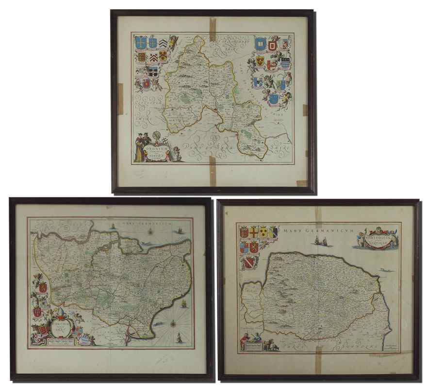 Appraisal: COLLECTION OF TH CENTURY JAN JANSSON MAPS Circa 's maps