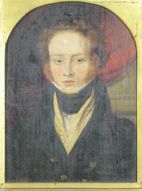 Appraisal: CONTINENTAL SCHOOL CIRCA Portrait of a Man small quarter-length wearing