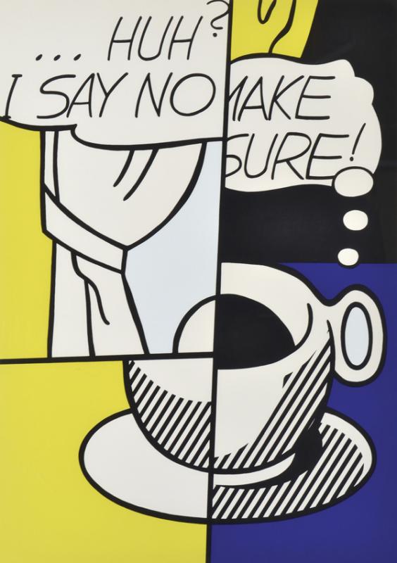 Appraisal: ROY LICHTENSTEIN AMERICAN - Huh screenprint ROY LICHTENSTEIN AMERICAN -