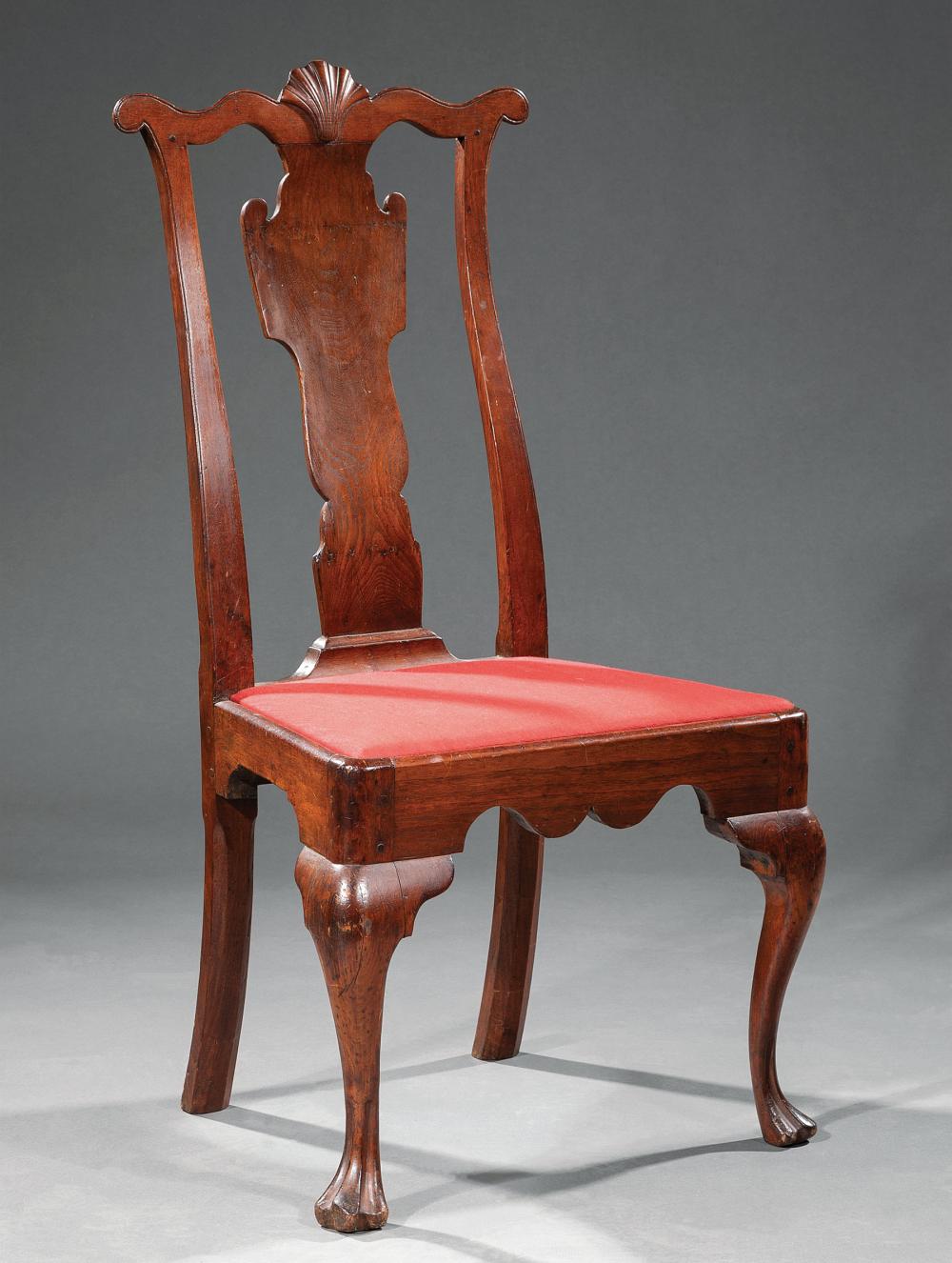 Appraisal: Fine American Chippendale Carved Mahogany Side Chair late th c