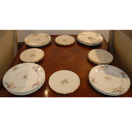 Appraisal: Set of Sixteen Cauldon Bone China Dinner Plates Together with