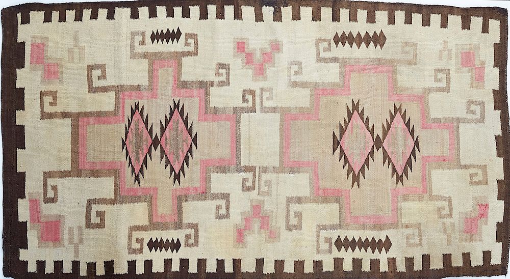 Appraisal: Navajo Blanket Rug Weaving Early s One Navajo rug or