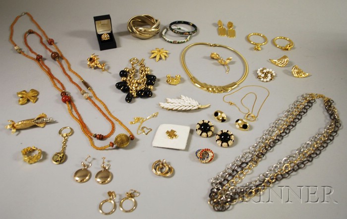 Appraisal: Group of Mostly Costume Jewelry including a gold-filled opal ring