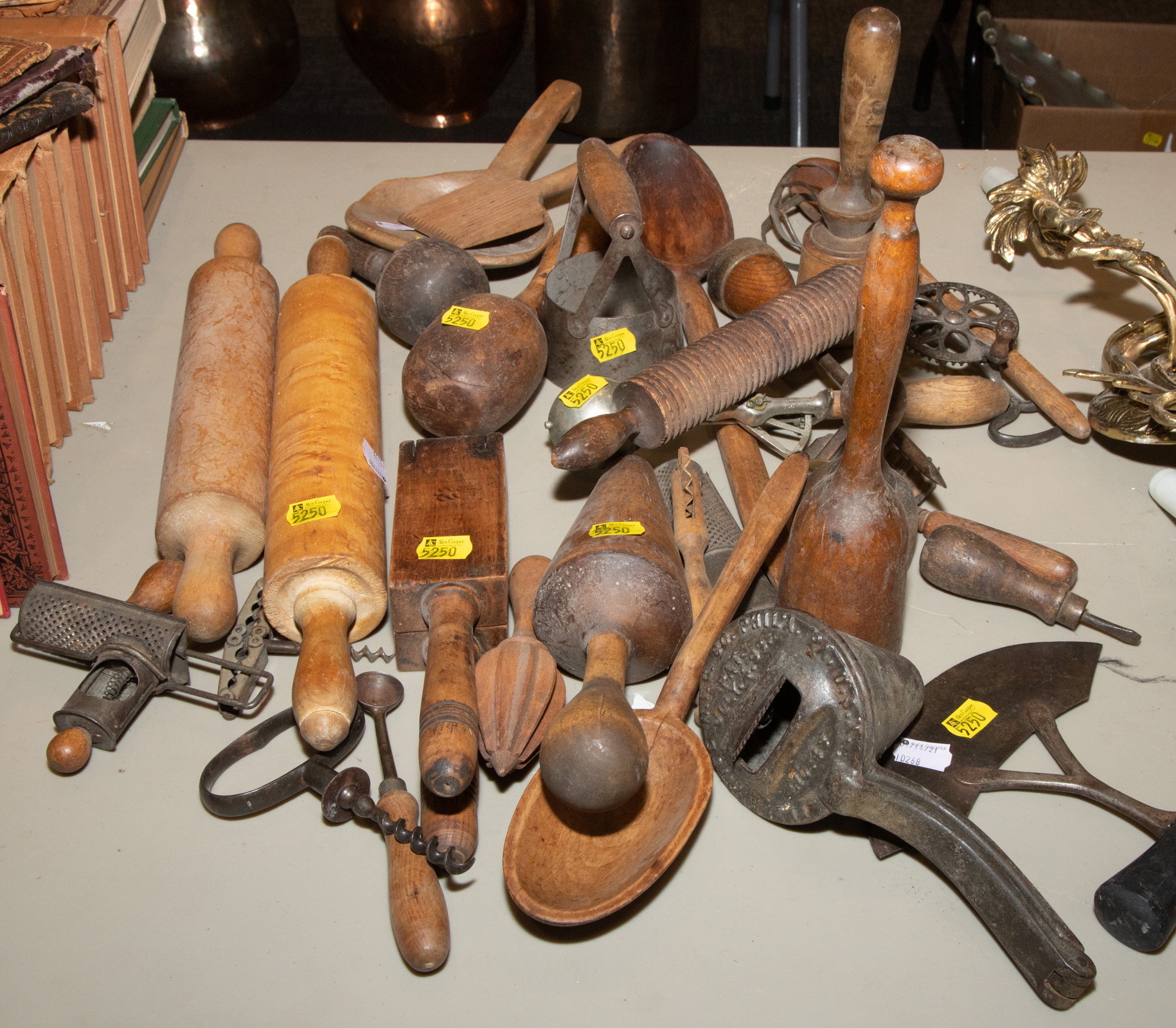 Appraisal: LARGE GROUP OF KITCHEN IMPLEMENTS th and early th century