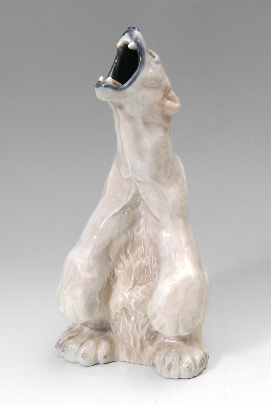 Appraisal: ROYAL COPENHAGEN POLAR BEAR FIGURE Seated bear well-marked on base