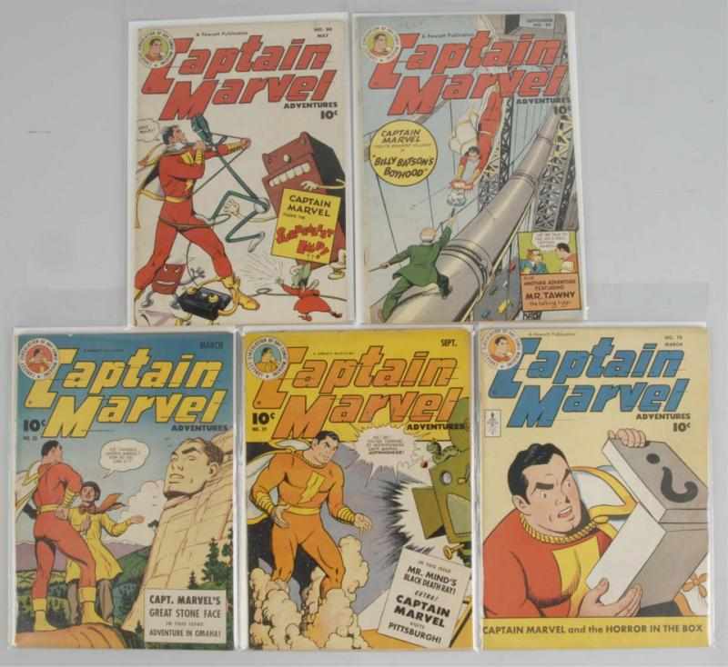 Appraisal: Lot of s Captain Marvel Comics Description This lot includes