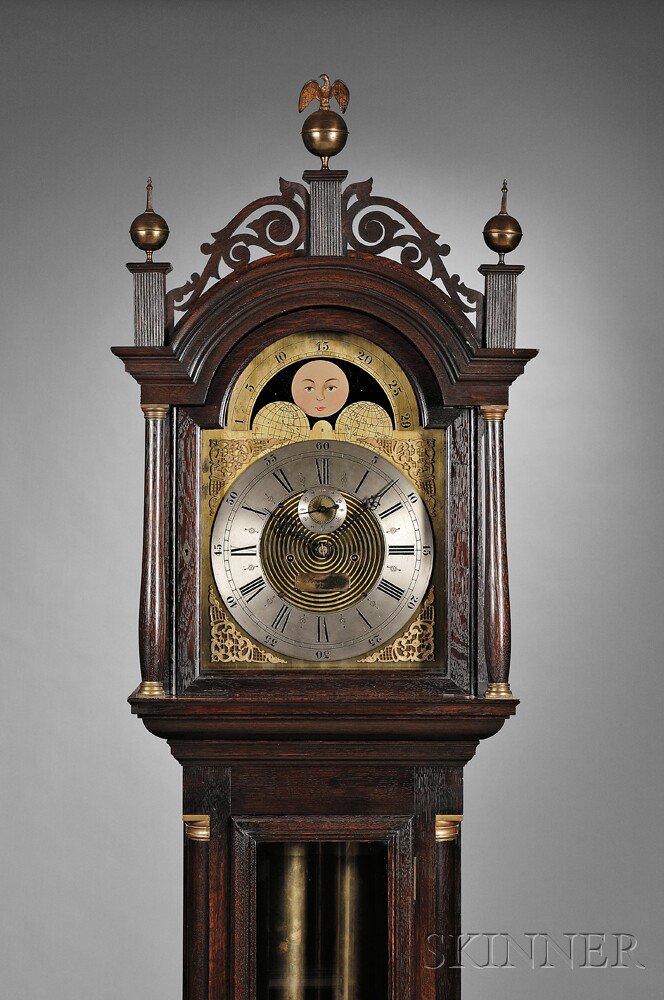 Appraisal: E Howard Co No Oak Tall Clock Boston Massachusetts c