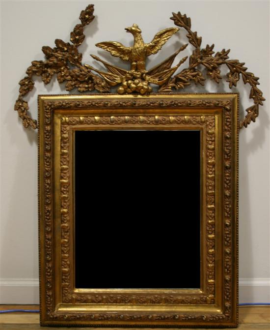 Appraisal: A Mexican Gilt Wood Mirror Height x width inches